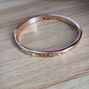 Guess Gold Crystal Embellished Bracelet